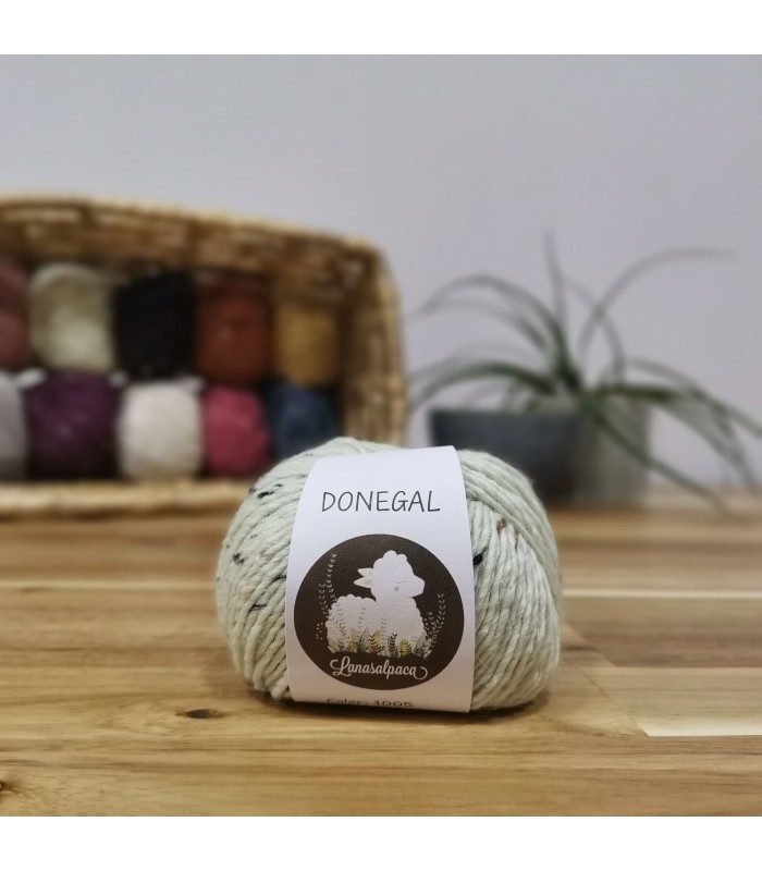 Donegal lanas alpaca té verde 1005